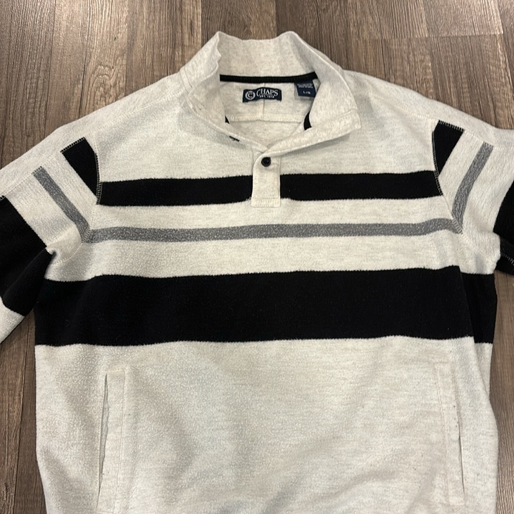 Chaps 1/4 button pullover - Picture 3 of 8